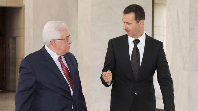 بشار اسد  و محمود عباس